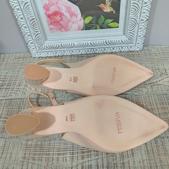 Vaneli Rezia Flesh Nappa Pointed Toe Sling Back Shoe - Picture 10 of 11